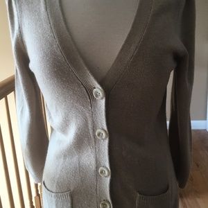 Women’s beige button down sweater